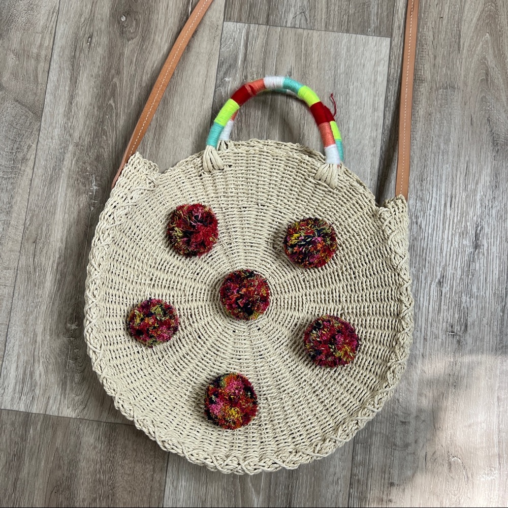 J.Crew Round Straw Crossover Bag NWT - Picture 7 of 12